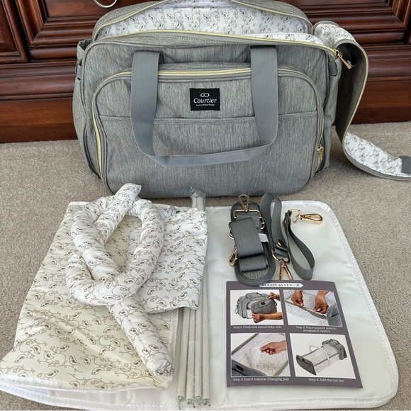 Courtier 4 in 1 Diaper Bag With Changing Station NWOT - Picture 5 of 15